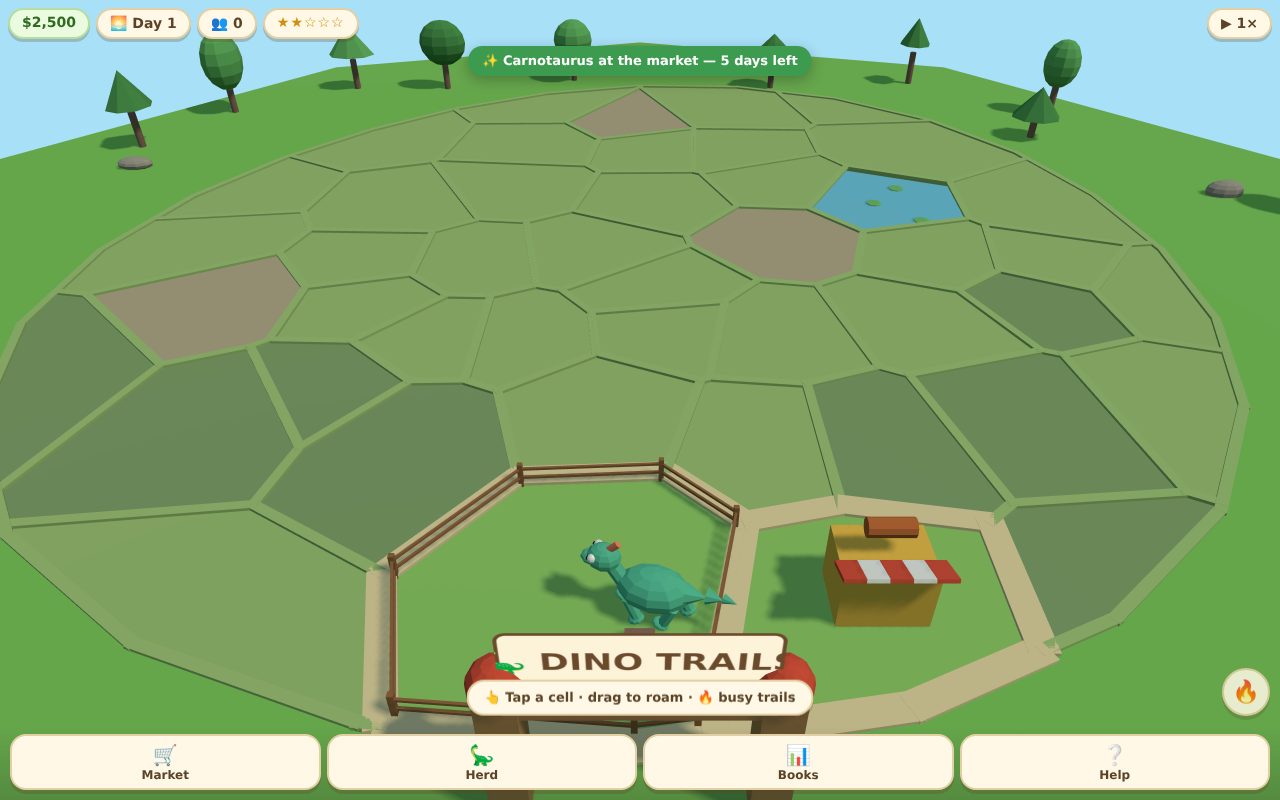 Screenshot of Dino Trails