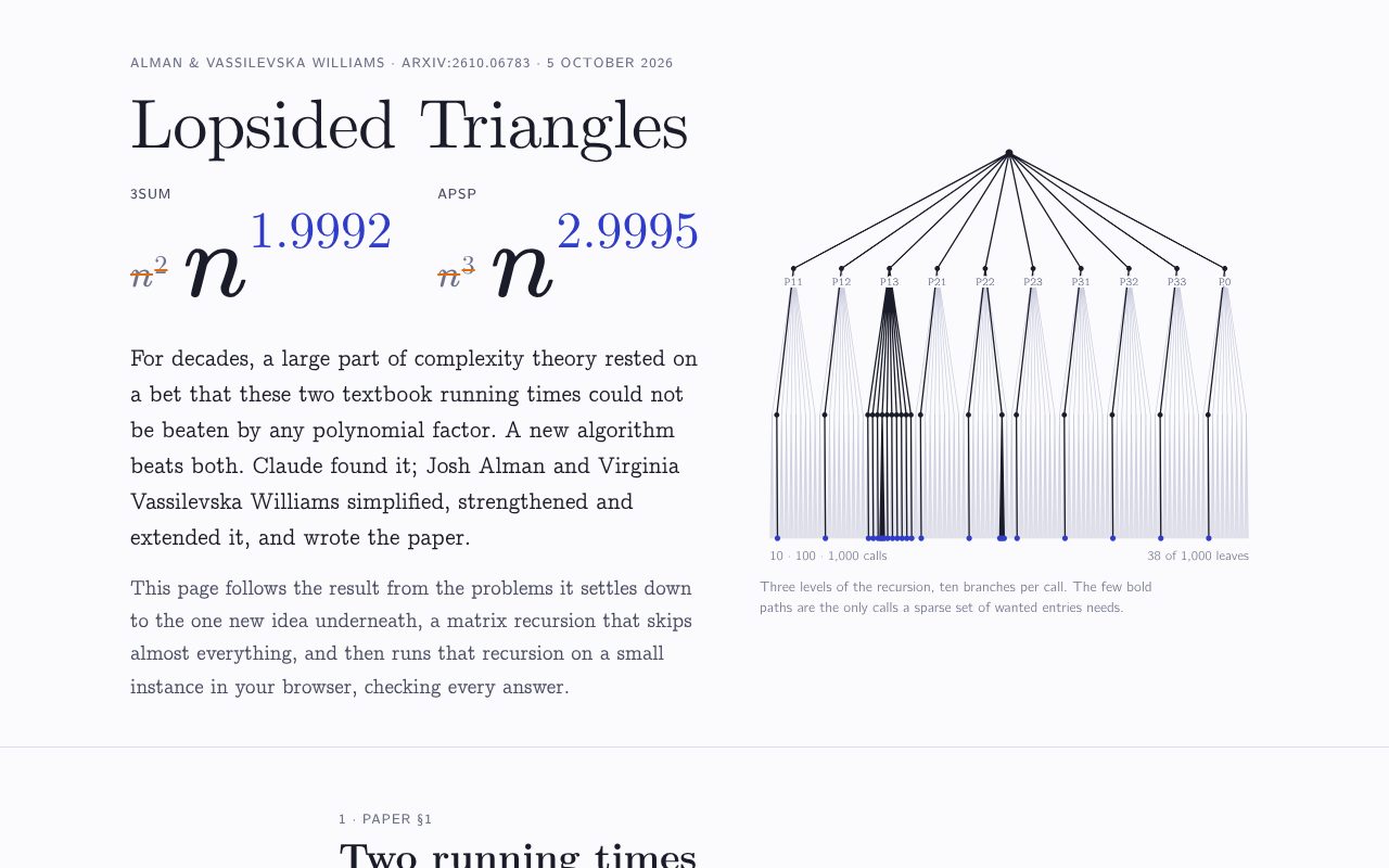 Screenshot of Lopsided Triangles