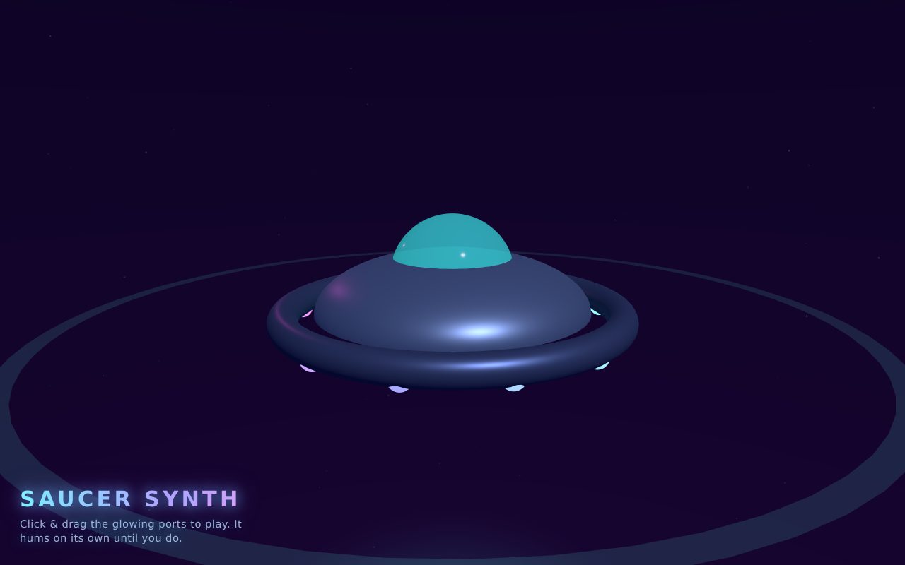 Screenshot of Saucer Synth