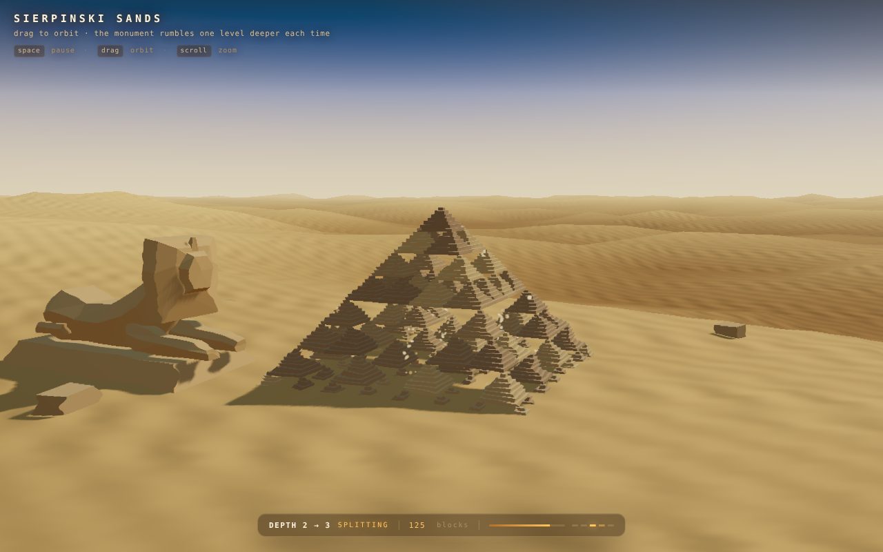 Screenshot of Sierpinski Sands