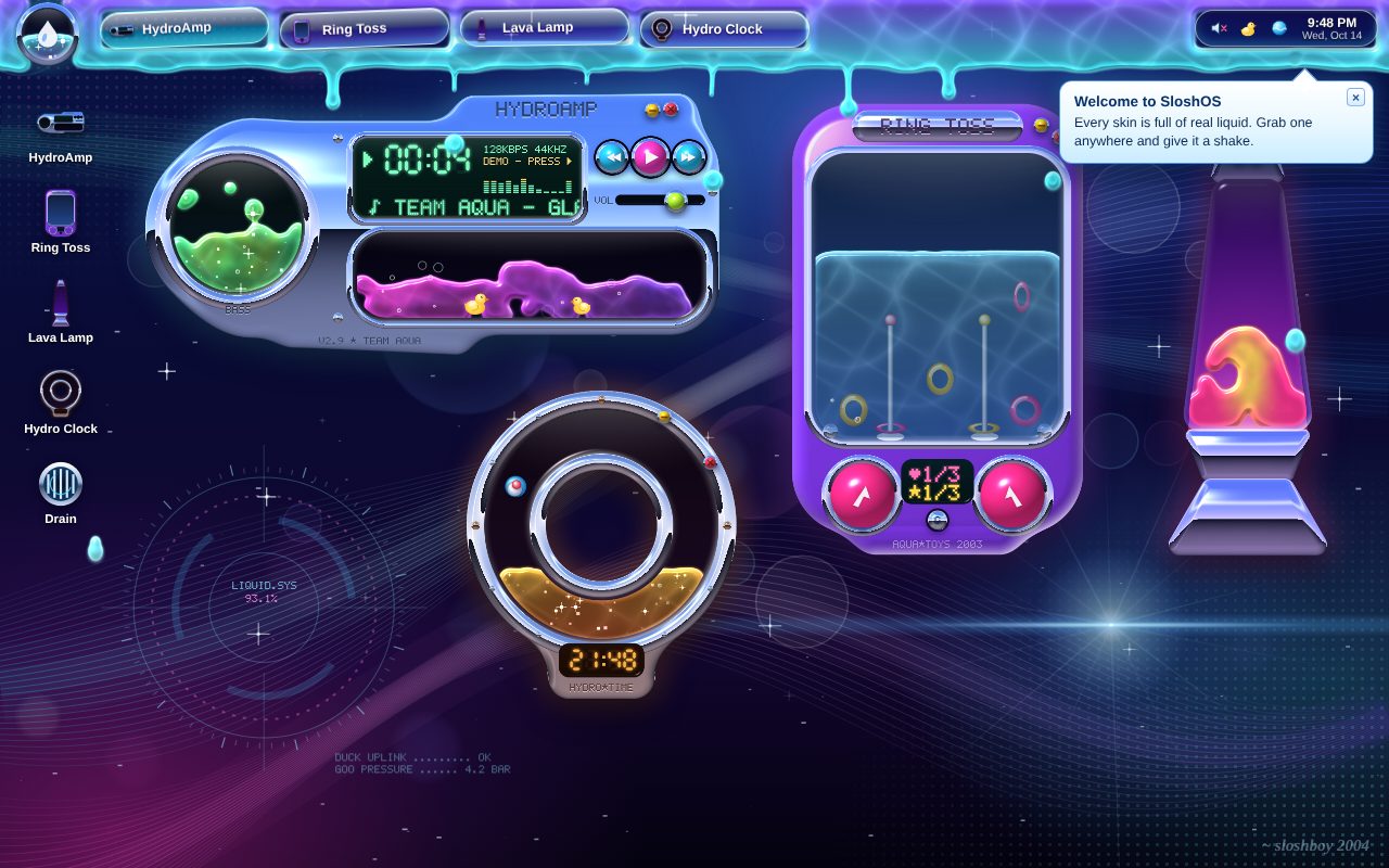 Screenshot of SloshOS