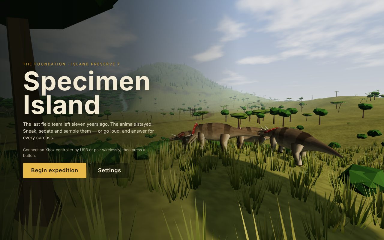 Screenshot of Specimen Island